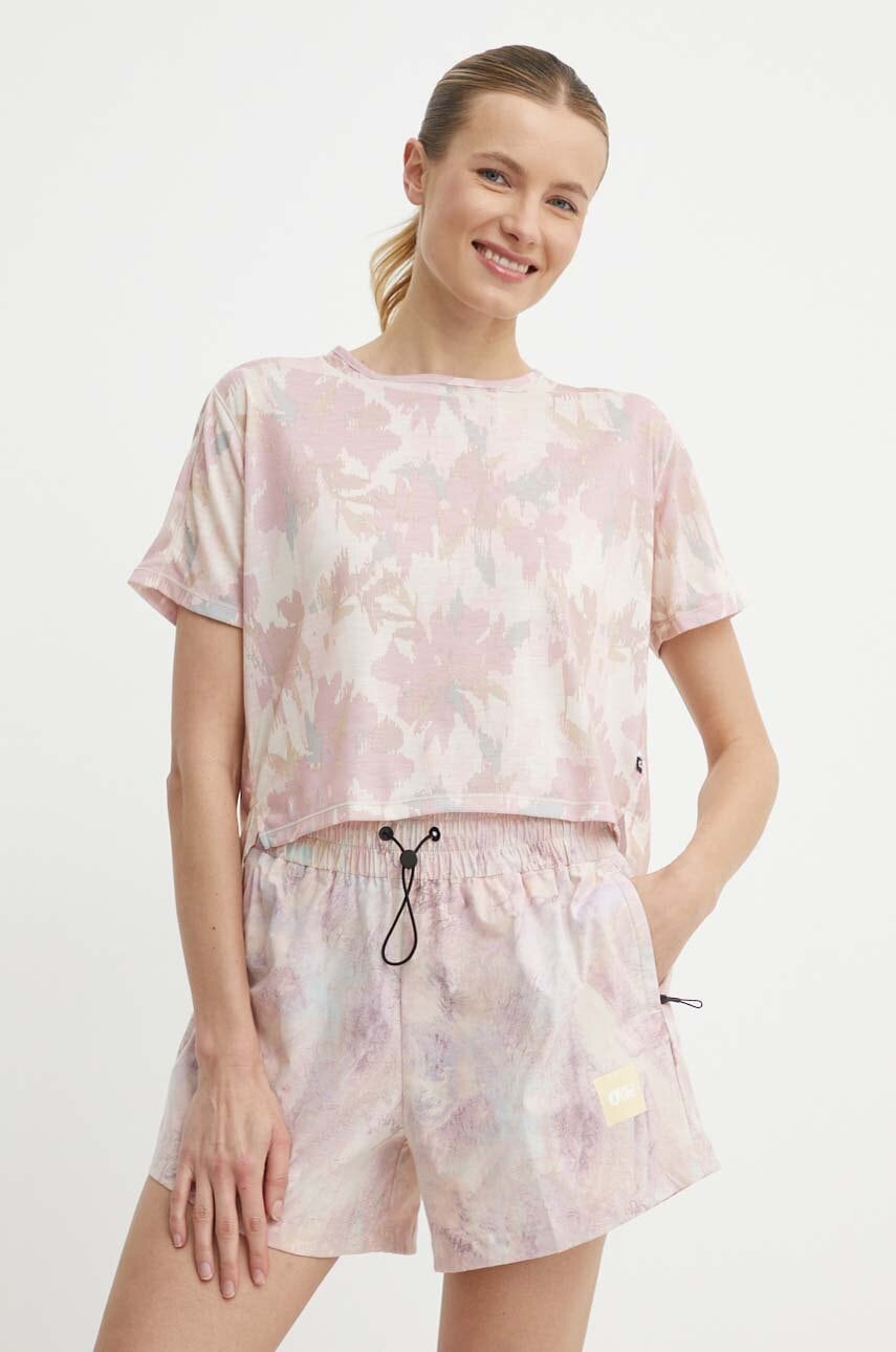 Picture tricou sport Novita Printed culoarea roz, WTS530