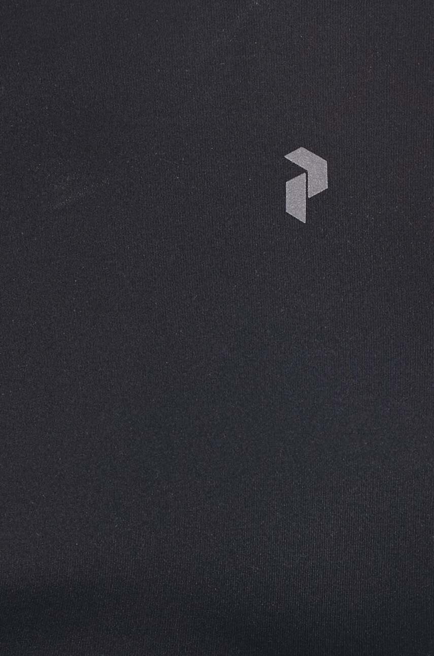 Αθλητικό top Peak Performance Power γυναικείο, χρώμα: μαύρο φωτογραφία