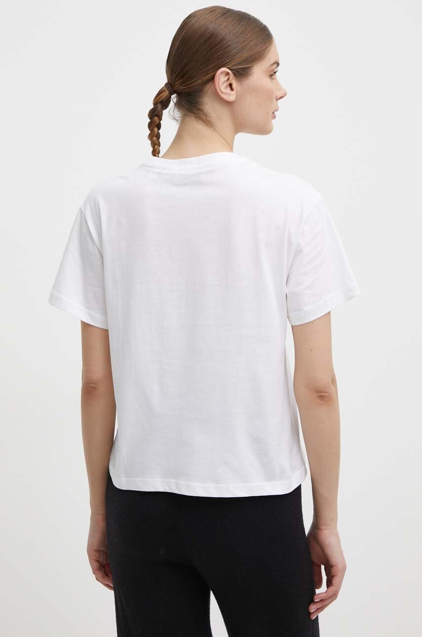 Βαμβακερό μπλουζάκι Rossignol γυναικείο, χρώμα: άσπρο, RLMWY17 φωτογραφία