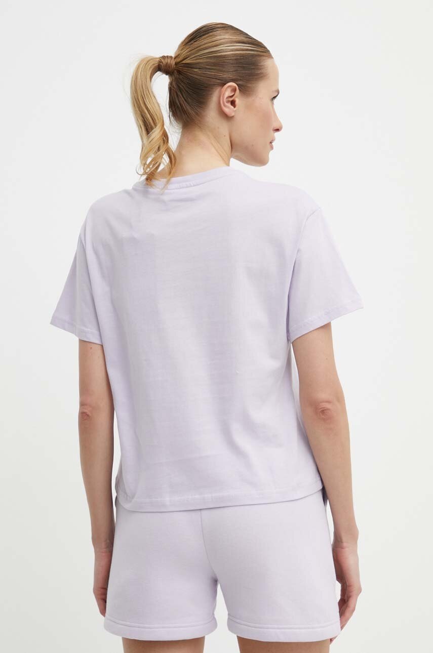 Βαμβακερό μπλουζάκι Rossignol γυναικείο, χρώμα: μοβ, RLMWY17 φωτογραφία