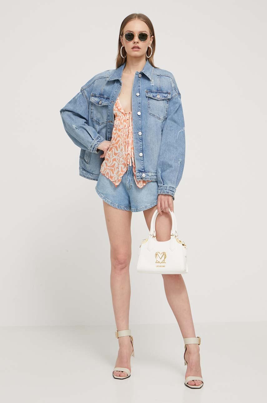 Top Desigual TOPI χρώμα: πορτοκαλί, 24SWTKAG φωτογραφία