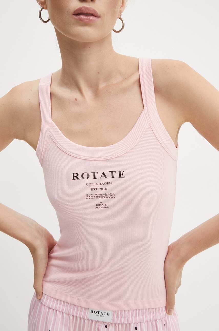 Rotate top femei, culoarea roz