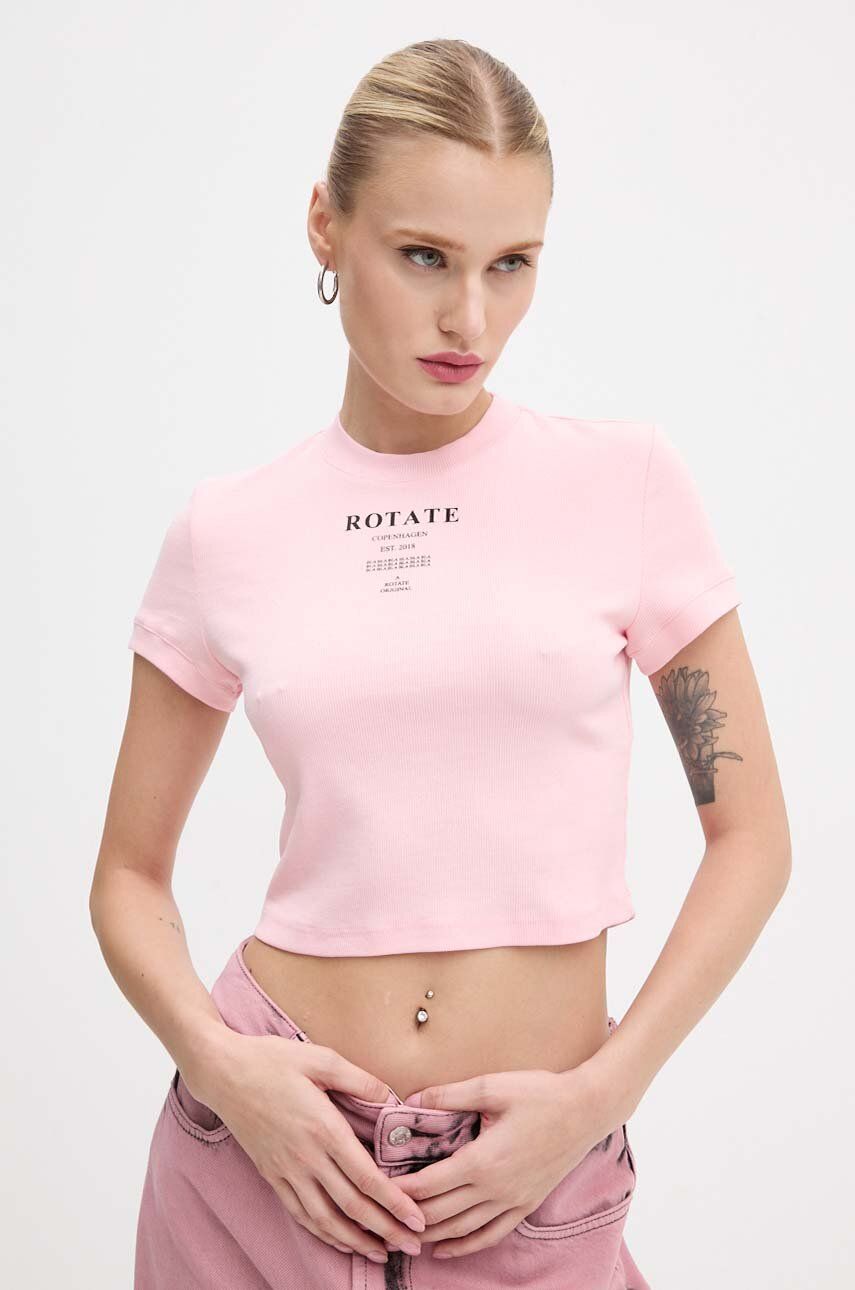 Rotate tricou femei, culoarea roz