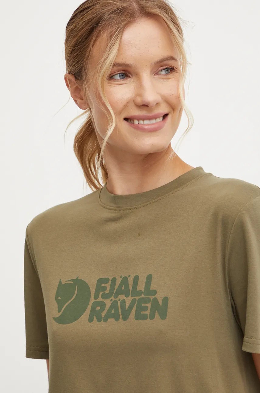 

Тениска Fjallraven Fjällräven Logo Tee W в зелено F87146.620, Зелен