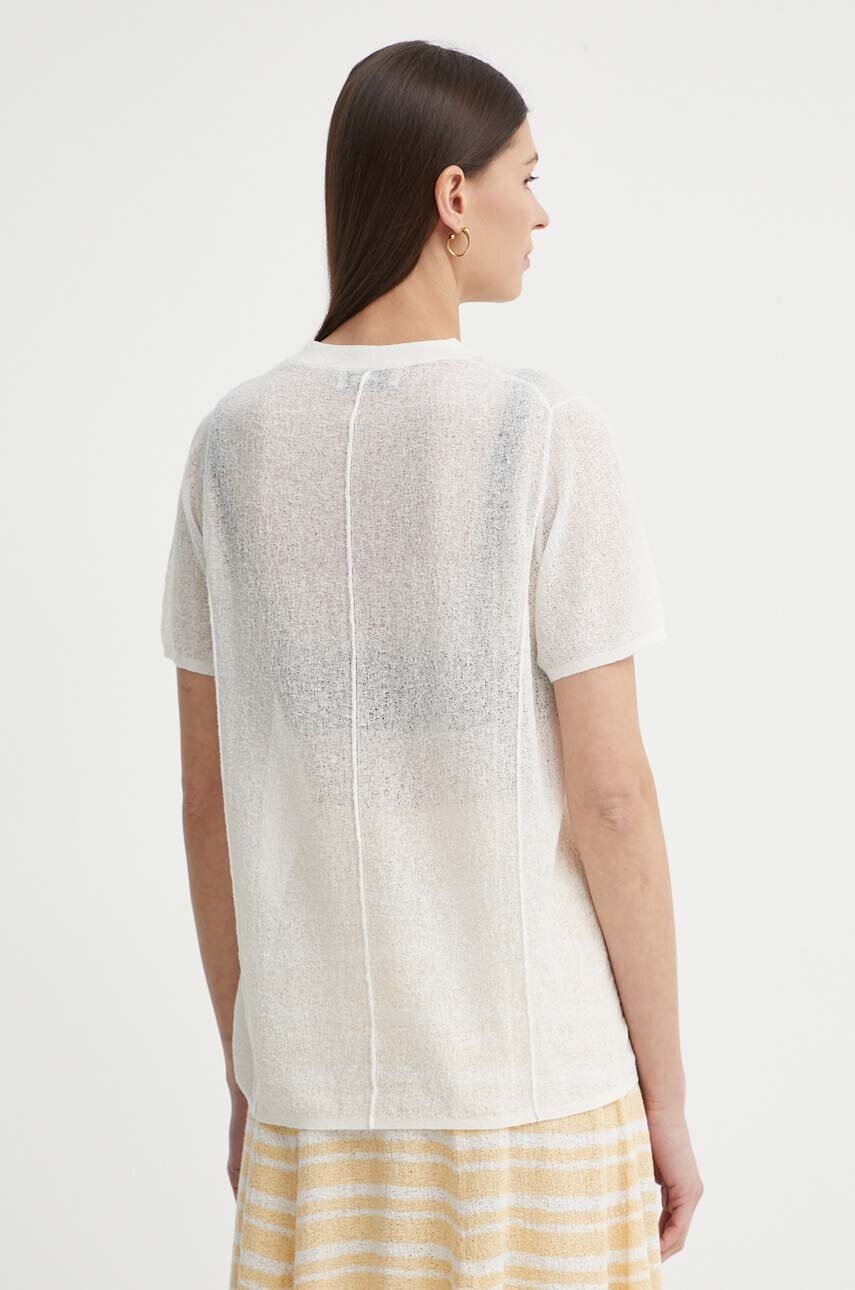 Μπλουζάκι με λινό μείγμα AERON CAYMEN φωτογραφία