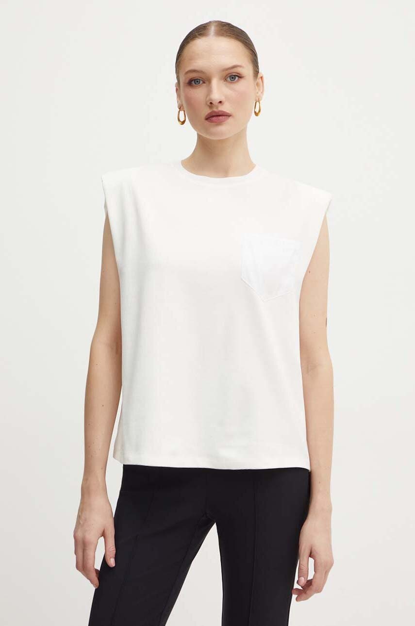 Custommade top Mae femei, culoarea bej, 999140107