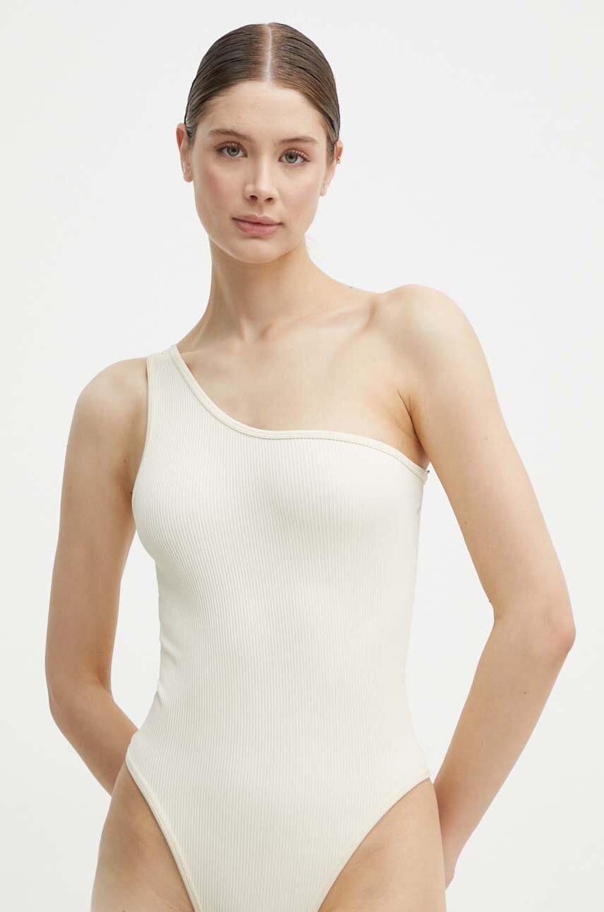 JOYINME body de yoga Open Up Seamless culoarea bej, cold shoulder JOYINME body de yoga Open Up Seamless culoarea bej, cold shoulder