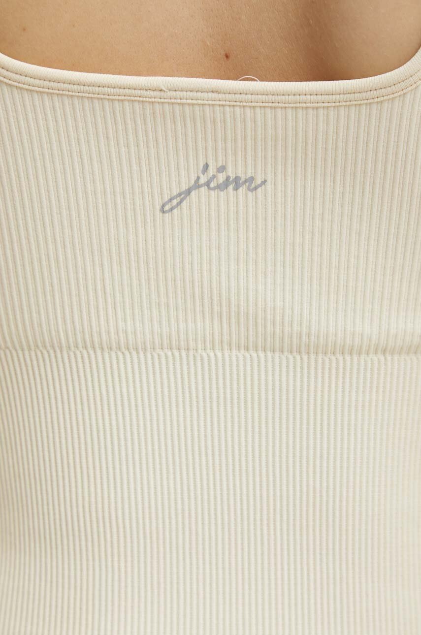 Κορμάκι για γιόγκα JOYINME Open Up Seamless χρώμα: μπεζ φωτογραφία