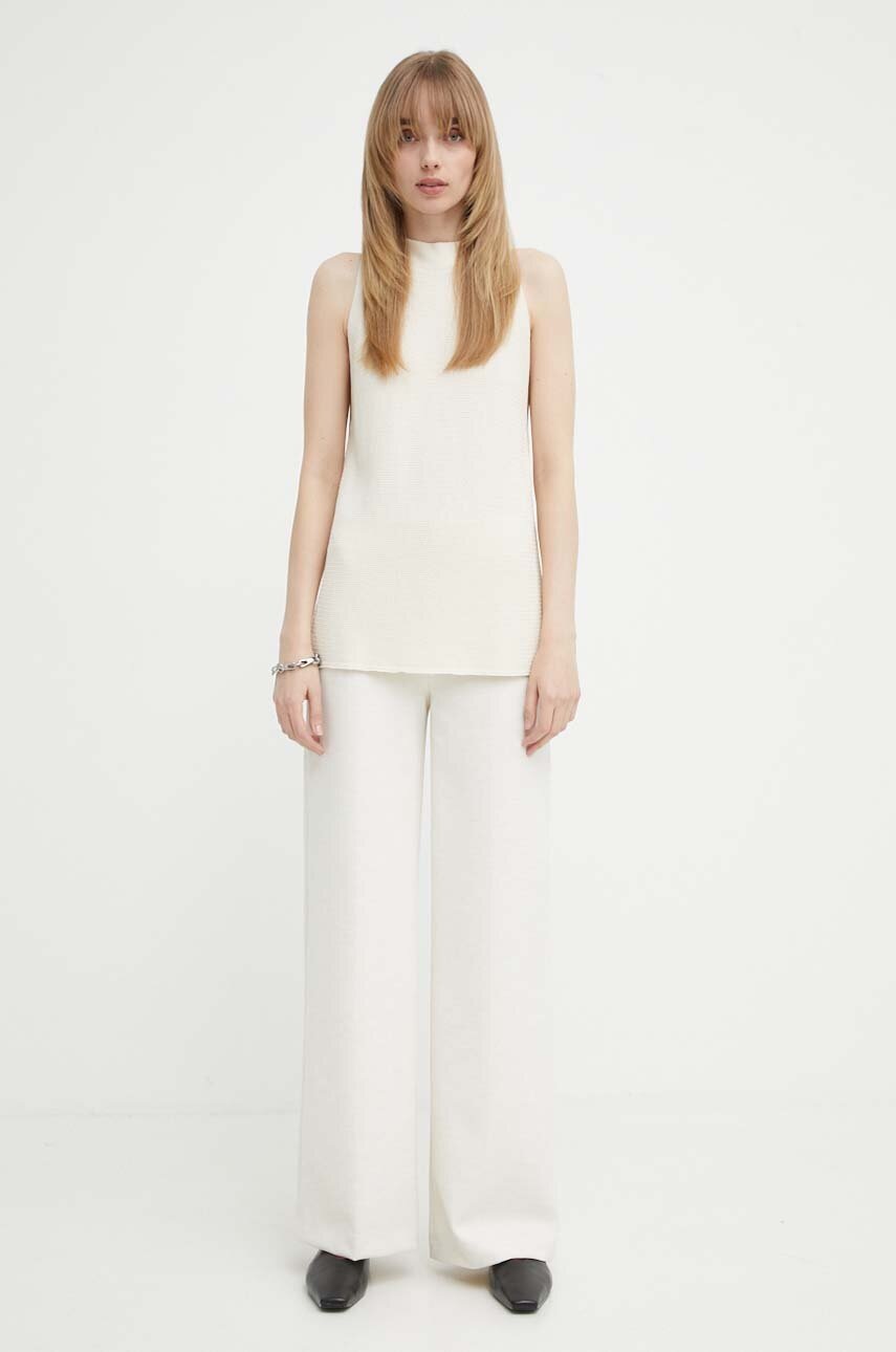 Top Bruuns Bazaar GallberryBBDevika knit χρώμα: μπεζ, BBW3924 φωτογραφία