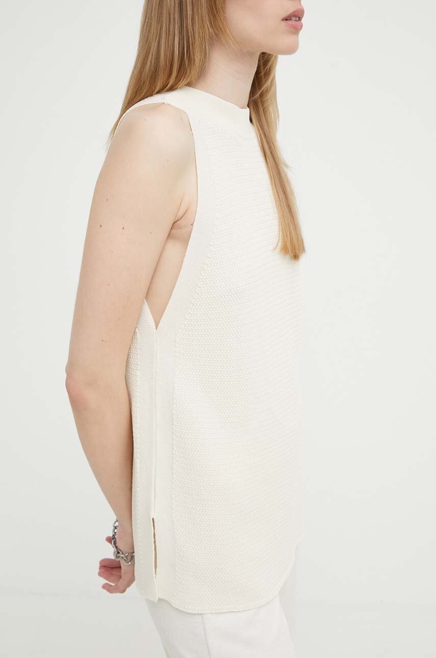 Top Bruuns Bazaar GallberryBBDevika knit χρώμα: μπεζ, BBW3924 φωτογραφία