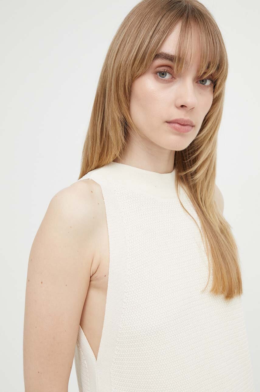 Top Bruuns Bazaar GallberryBBDevika knit χρώμα: μπεζ, BBW3924 φωτογραφία