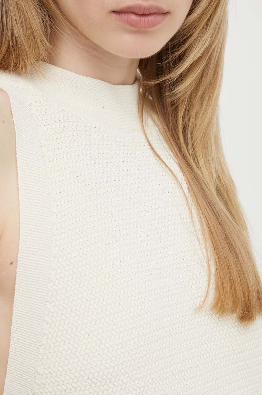 Top Bruuns Bazaar GallberryBBDevika knit χρώμα: μπεζ, BBW3924 φωτογραφία