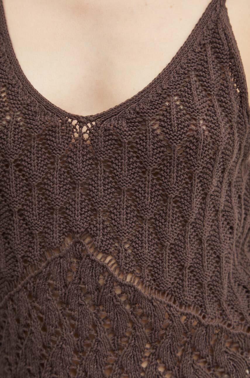 Top Superdry χρώμα: καφέ, W6011893A-8PZ φωτογραφία