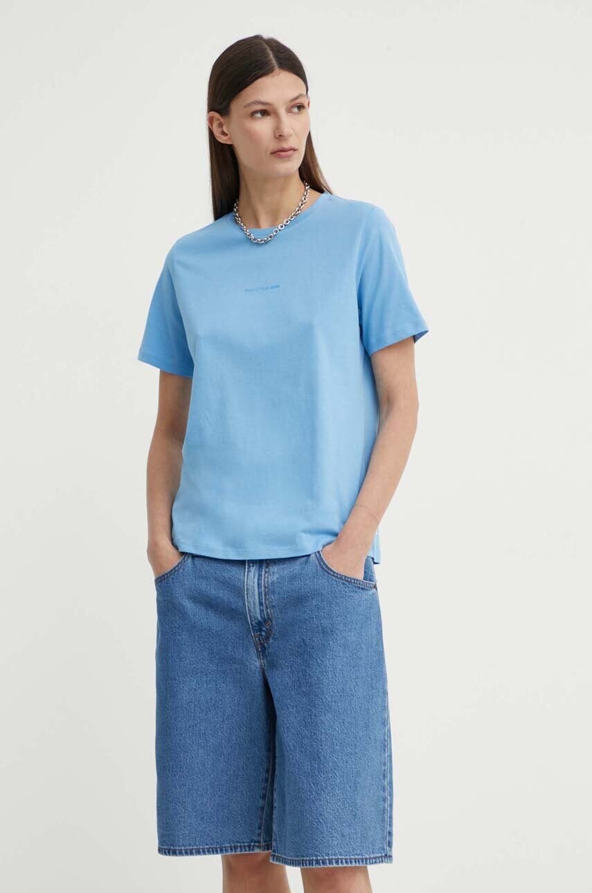 

Памучна тениска Marc O'Polo DENIM в синьо 5000000067, Син