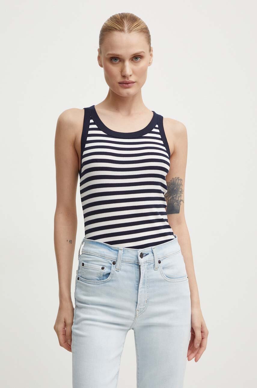 

Топ Marc O'Polo DENIM дамски в тъмносиньо 5000000107, Тъмносин