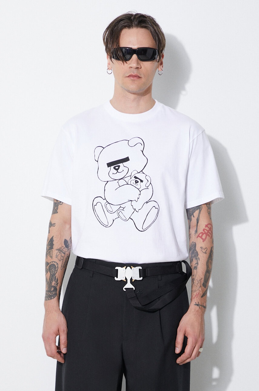 Undercover t-shirt bawełniany męski kolor biały z nadrukiem UB0D3802