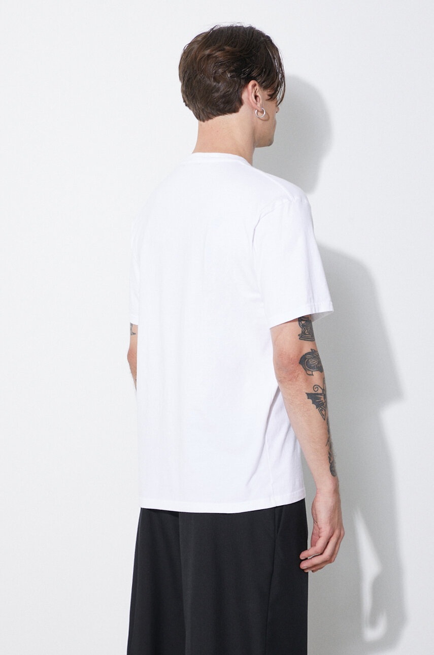 Undercover t-shirt bawełniany męski kolor biały z nadrukiem UB0D3802