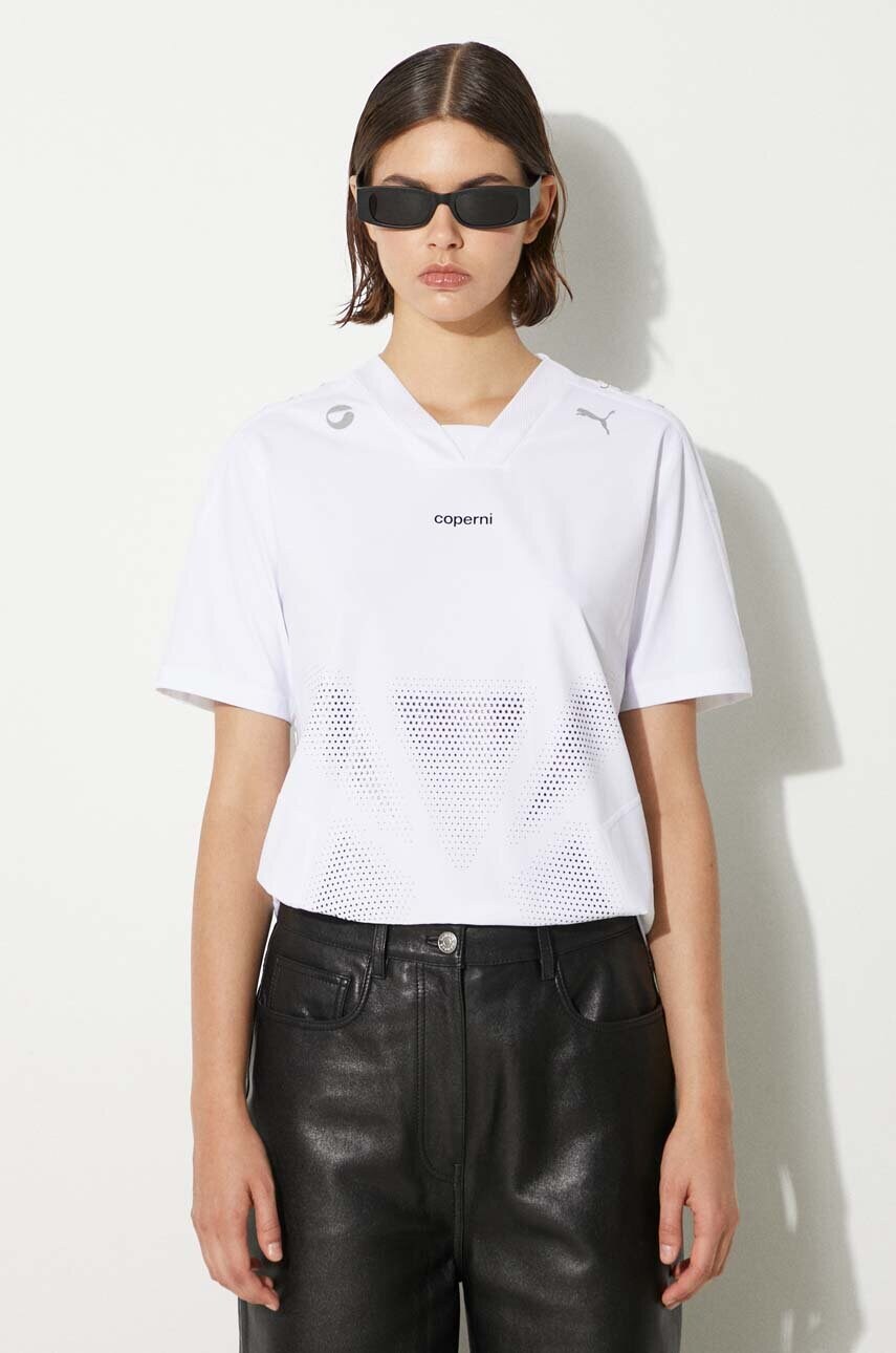 Coperni tricou PUMA x COPERNI Football Jersey femei, culoarea alb, 62798202
