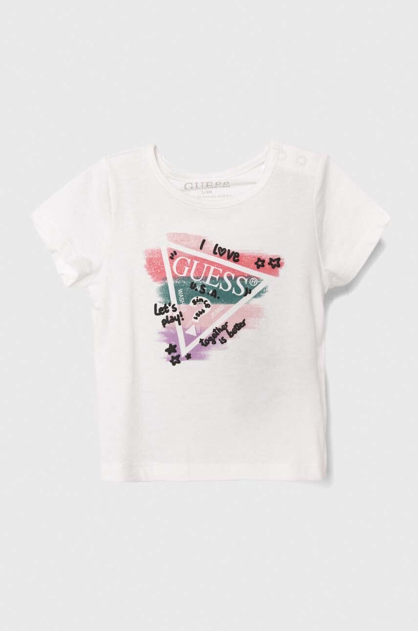 

Футболка для немовлят Guess колір білий