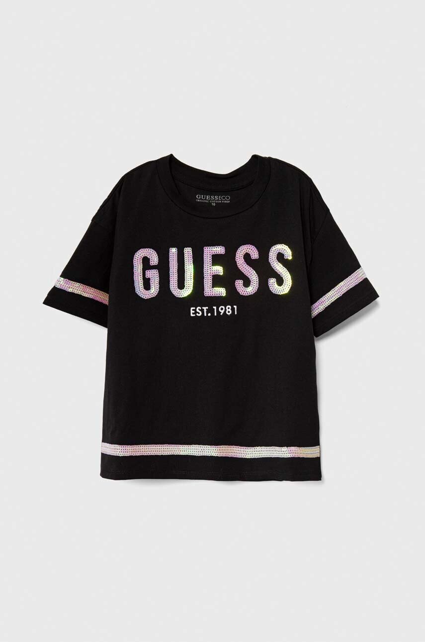 Детская футболка Guess цвет чёрный Детская футболка Guess цвет чёрный