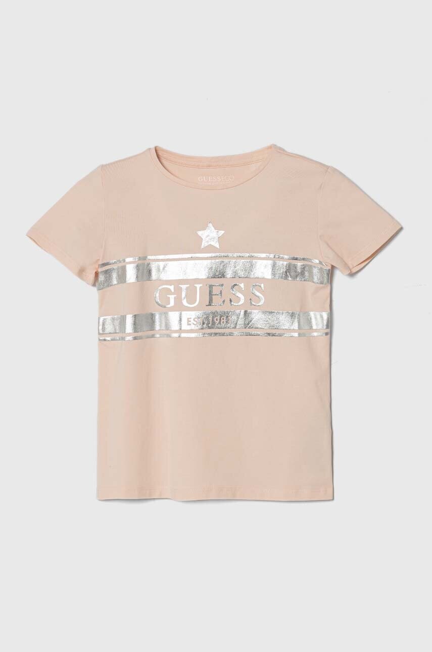 

Детская футболка Guess цвет оранжевый