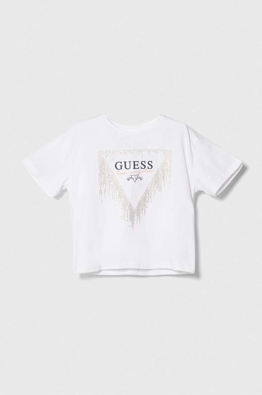 

Детска тениска Guess в бяло, Бял