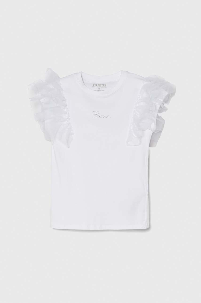 Детская футболка Guess цвет белый Детская футболка Guess цвет белый