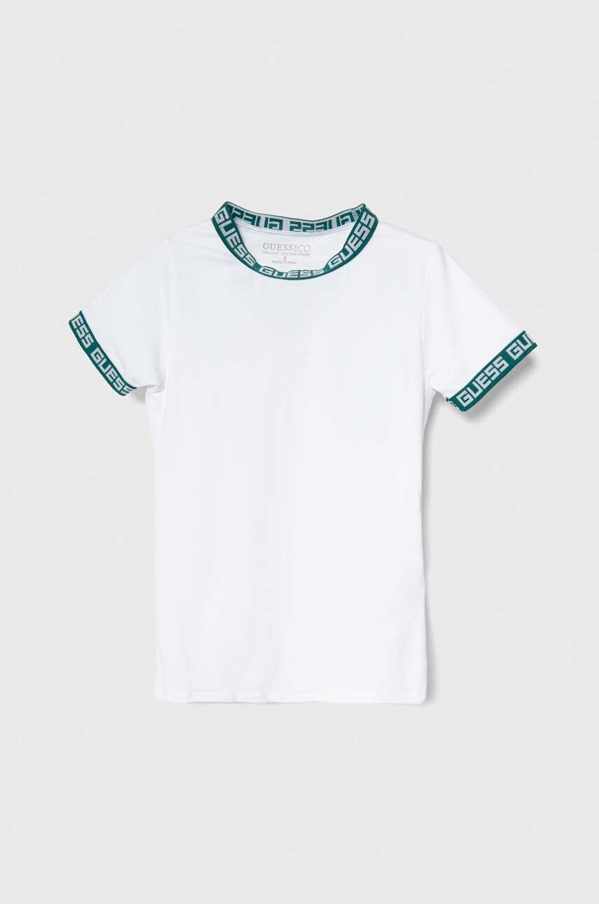 Детская футболка Guess цвет белый Детская футболка Guess цвет белый