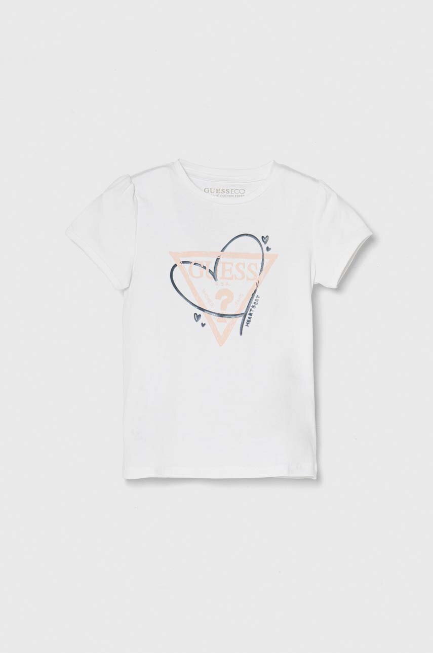 

Детска тениска Guess в бяло, Бял