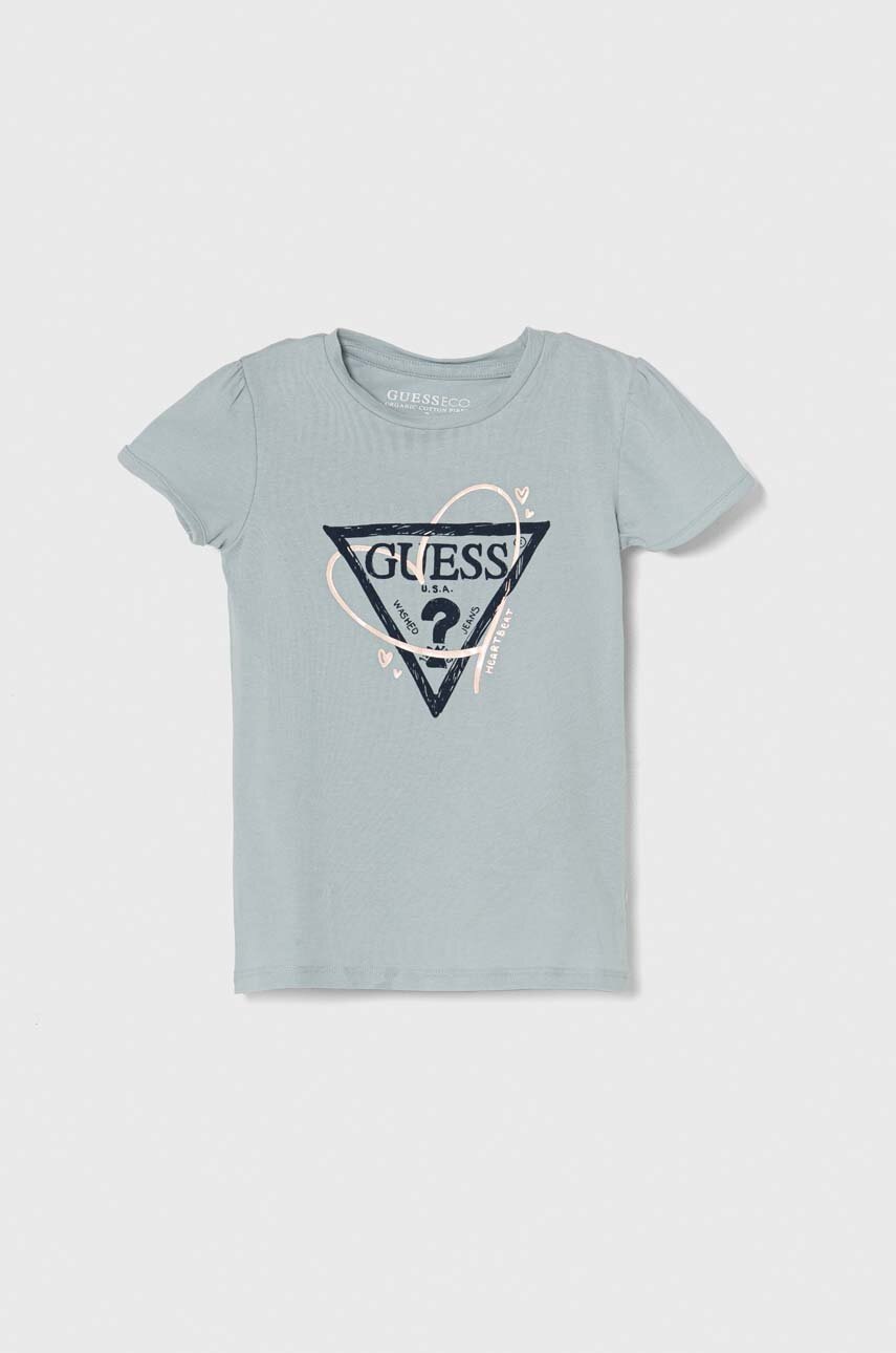 

Детска тениска Guess в синьо, Син