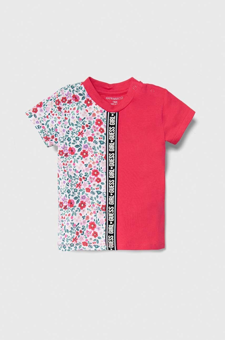 

Детска тениска Guess в розово, Розов