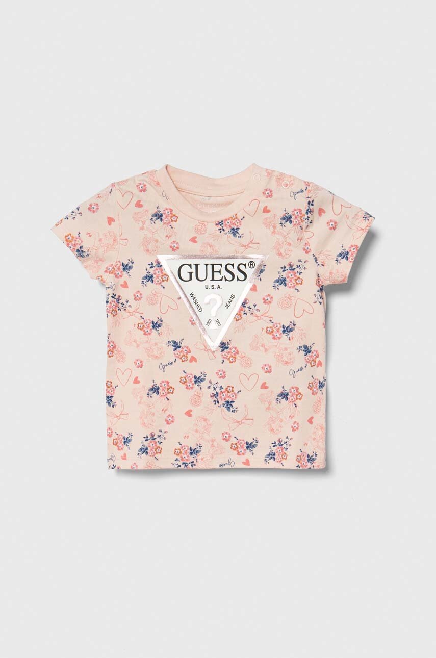 

Детская футболка Guess цвет розовый