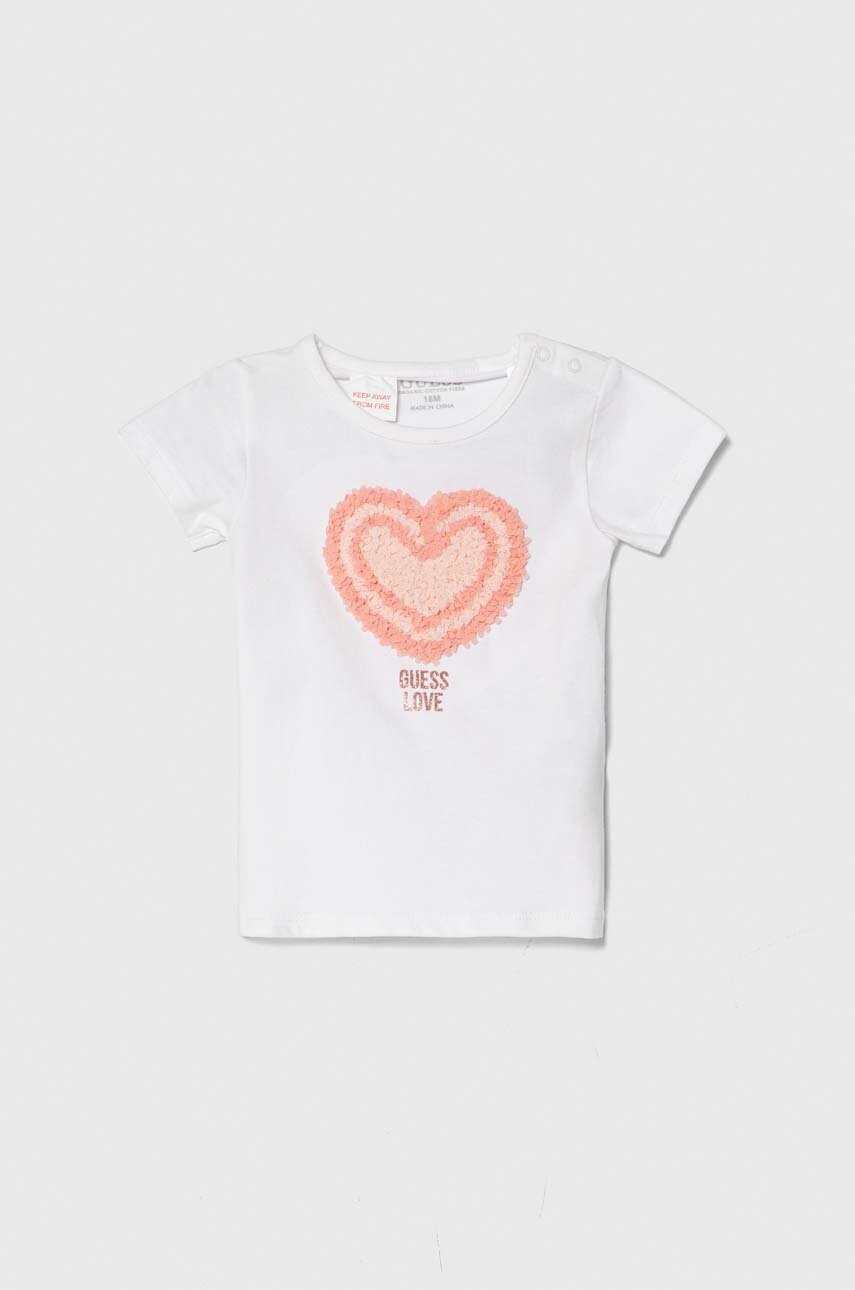 

Детска тениска Guess в бяло, Бял