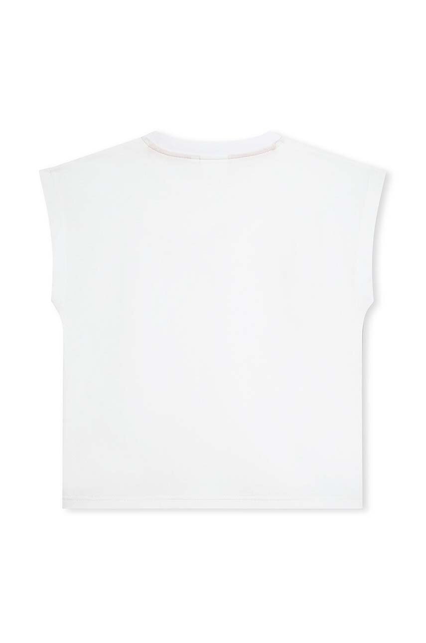 Детская хлопковая футболка HUGO цвет белый Детская хлопковая футболка HUGO цвет белый