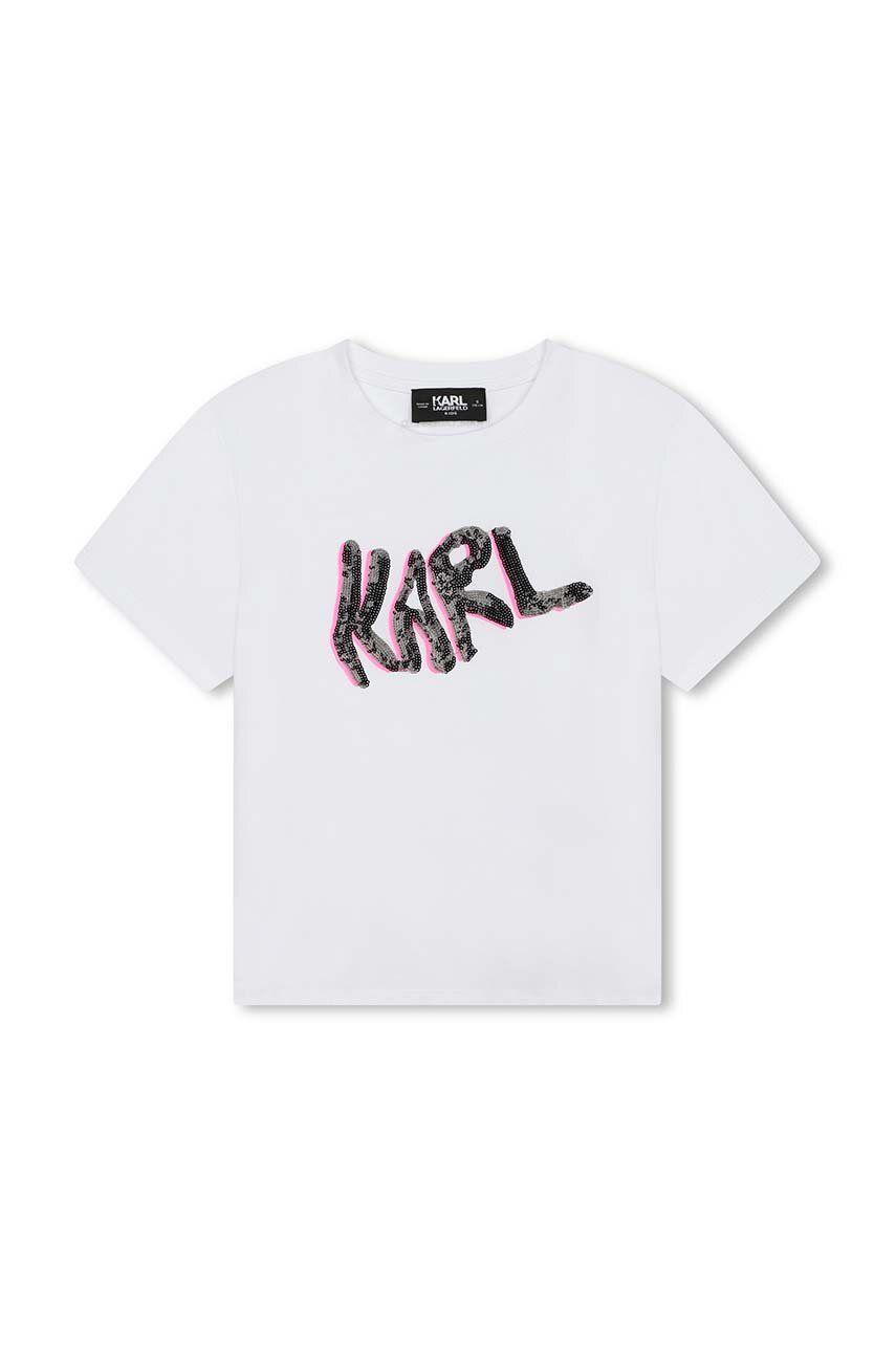 Dětské tričko Karl Lagerfeld bílá barva Z30114.114.150 138