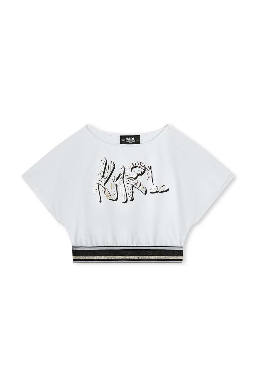 Dětské tričko Karl Lagerfeld bílá barva Z30116.156.162 156