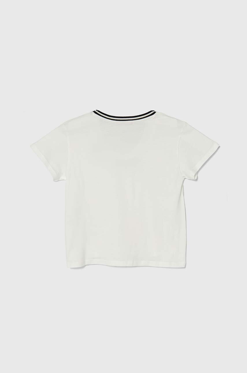 Детская хлопковая футболка Sisley цвет белый Детская хлопковая футболка Sisley цвет белый