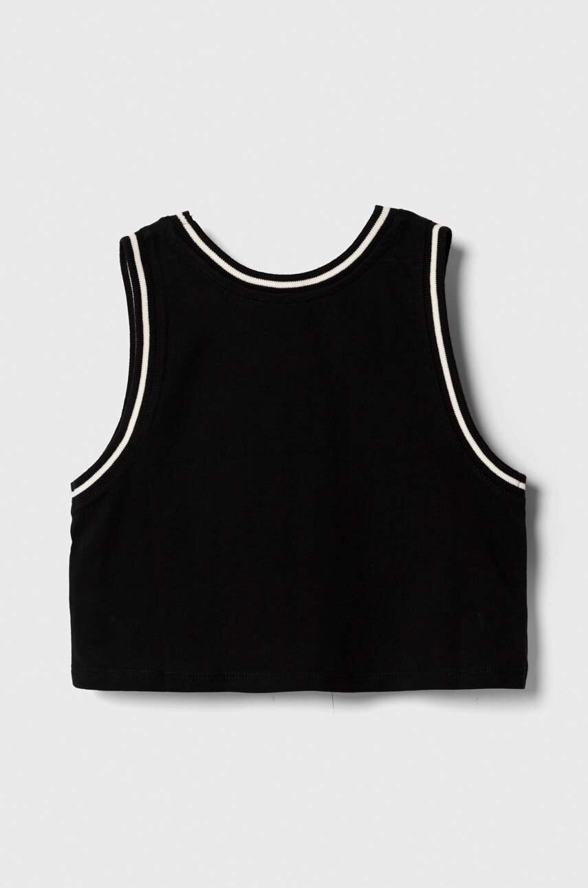 Детский хлопковый топ Sisley цвет чёрный