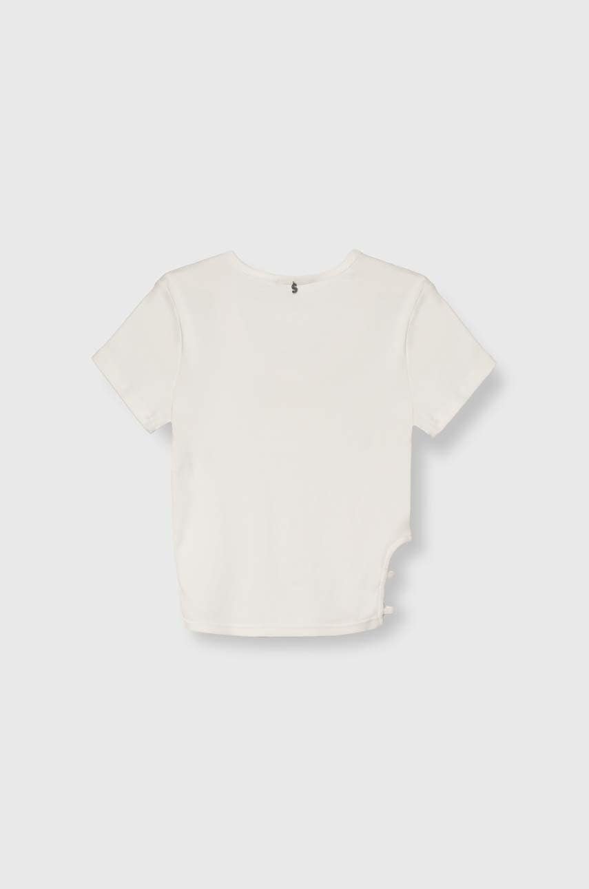 Детская хлопковая футболка Sisley цвет белый Детская хлопковая футболка Sisley цвет белый