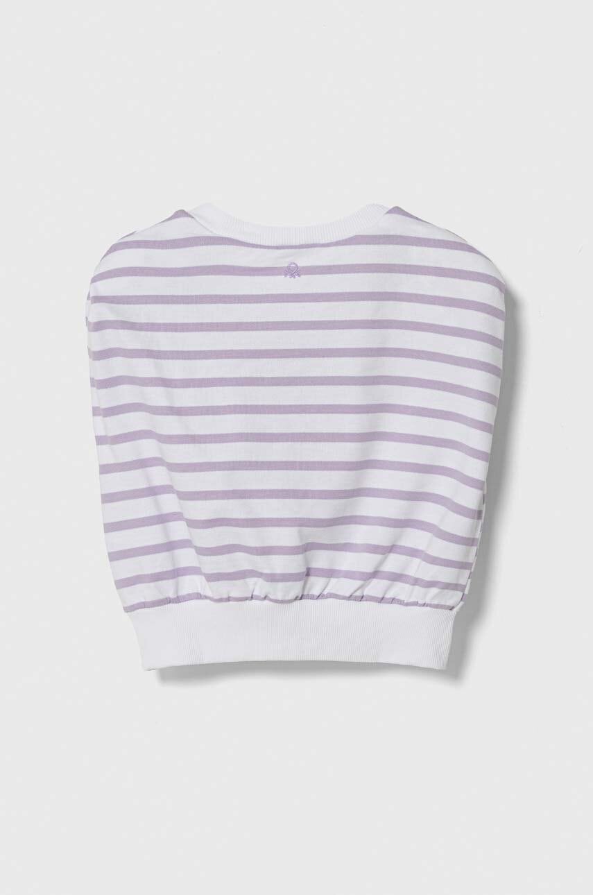 Детский хлопковый топ United Colors of Benetton цвет фиолетовый в Ровном Детский хлопковый топ United Colors of Benetton цвет фиолетовый в Ровном