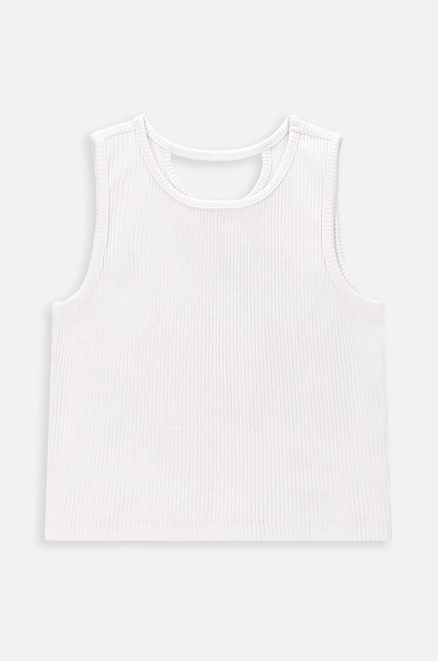 Coccodrillo top copii culoarea alb