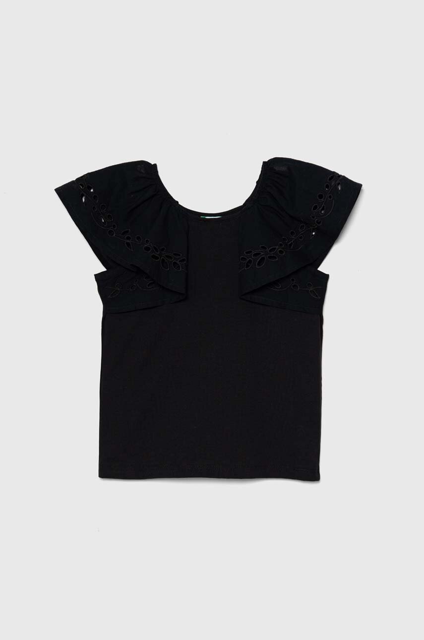 Детская футболка United Colors of Benetton цвет чёрный