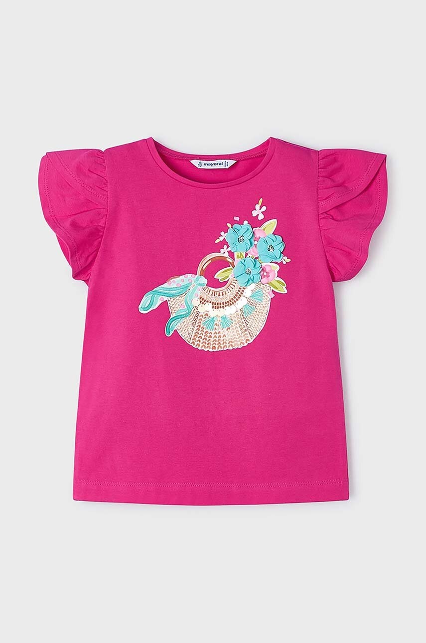 Детская футболка Mayoral цвет розовый Детская футболка Mayoral цвет розовый