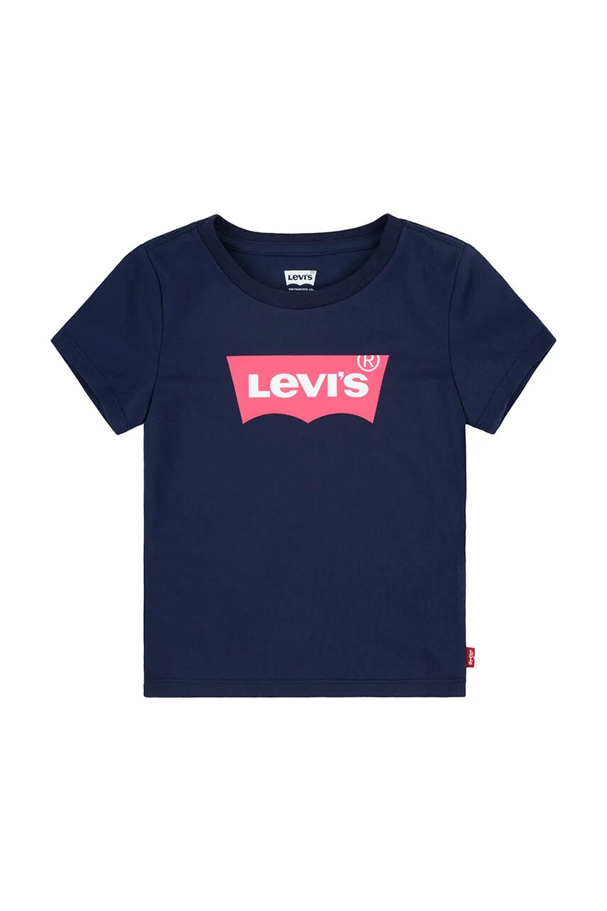 Levi's tricou copii culoarea albastru marin
