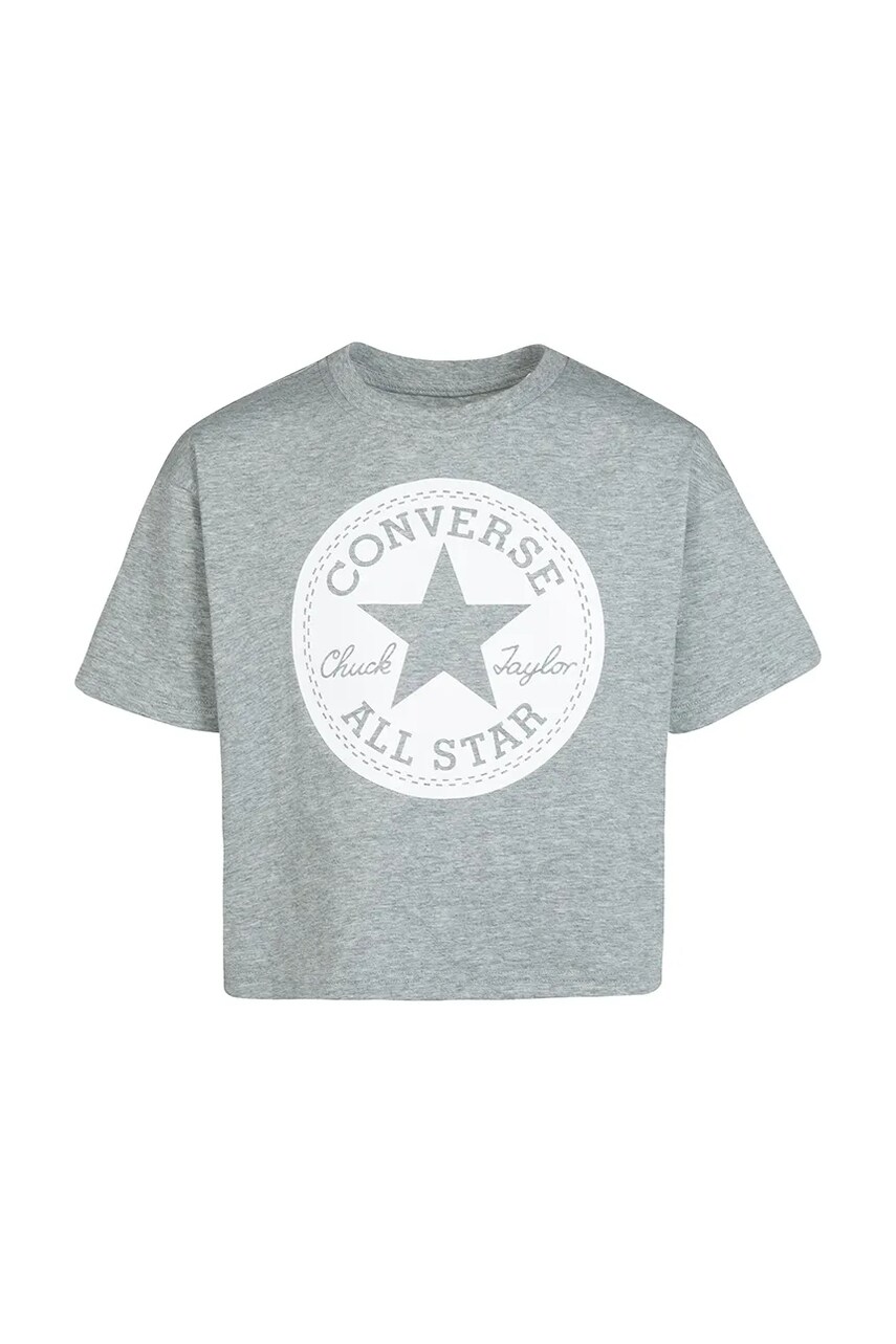 Converse tricou copii culoarea gri
