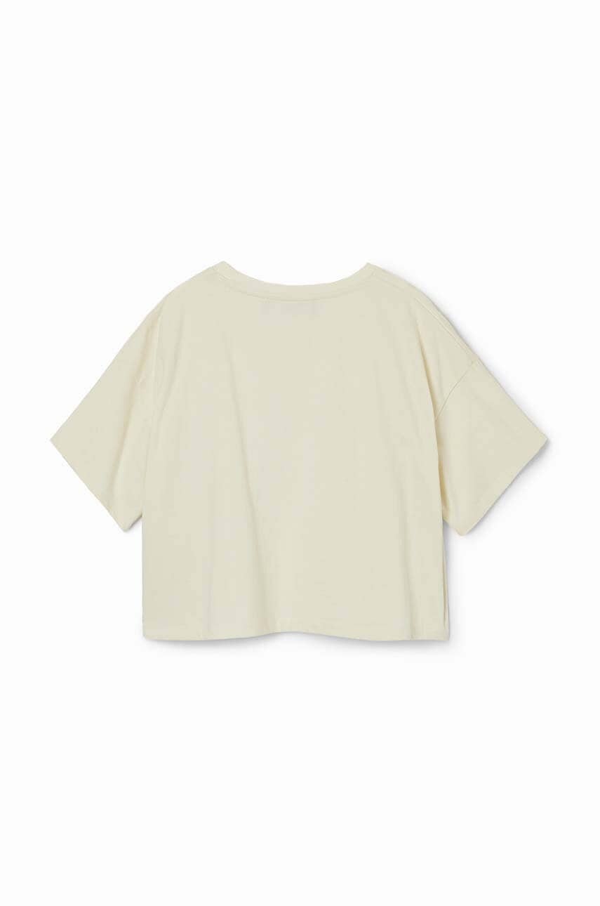 Детская хлопковая футболка Desigual цвет белый Детская хлопковая футболка Desigual цвет белый