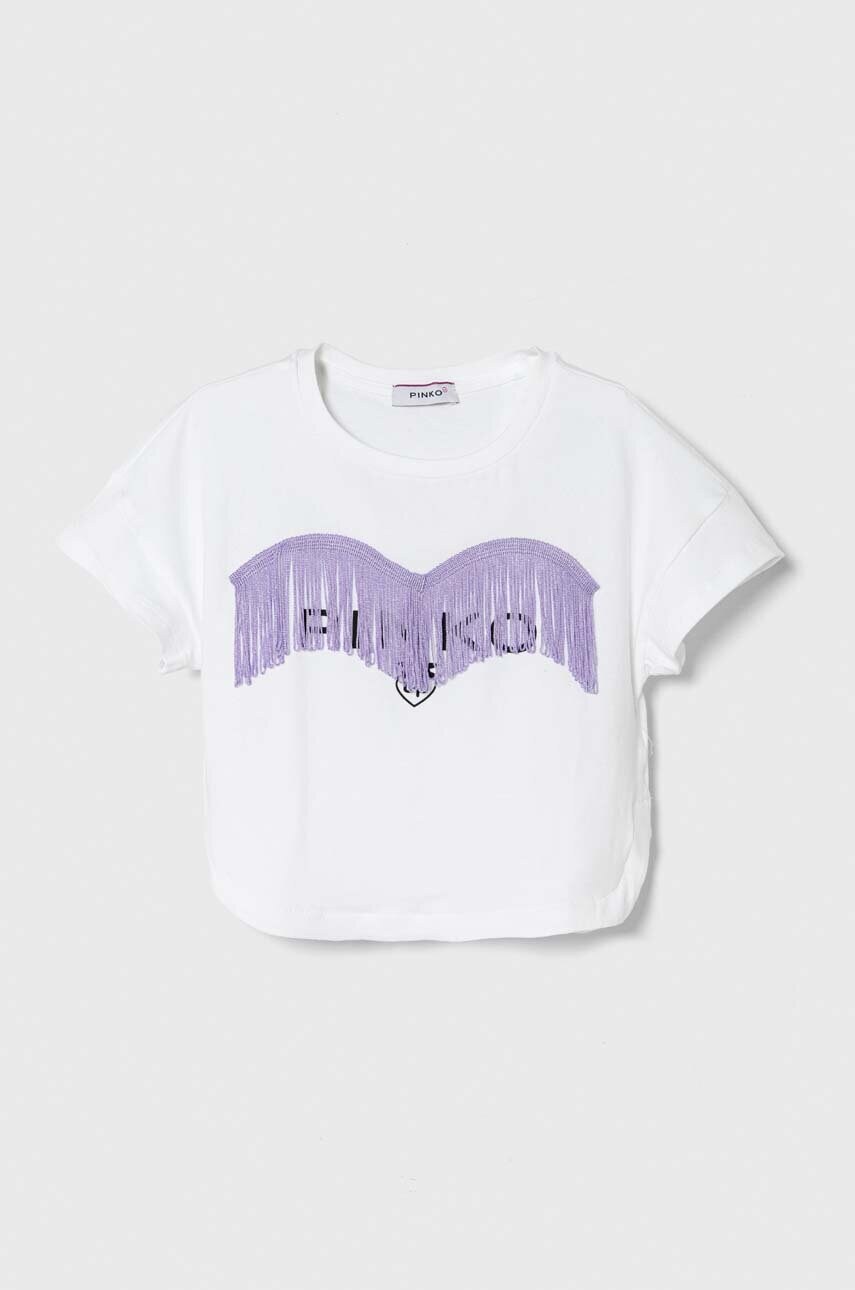 

Детска тениска Pinko Up в бяло, Бял