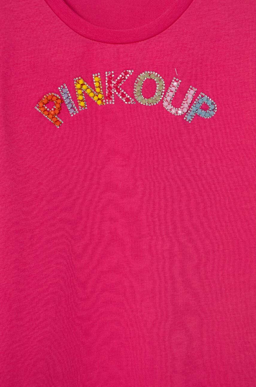 Pinko Up gyerek pamut póló rózsaszín termék 2. képe