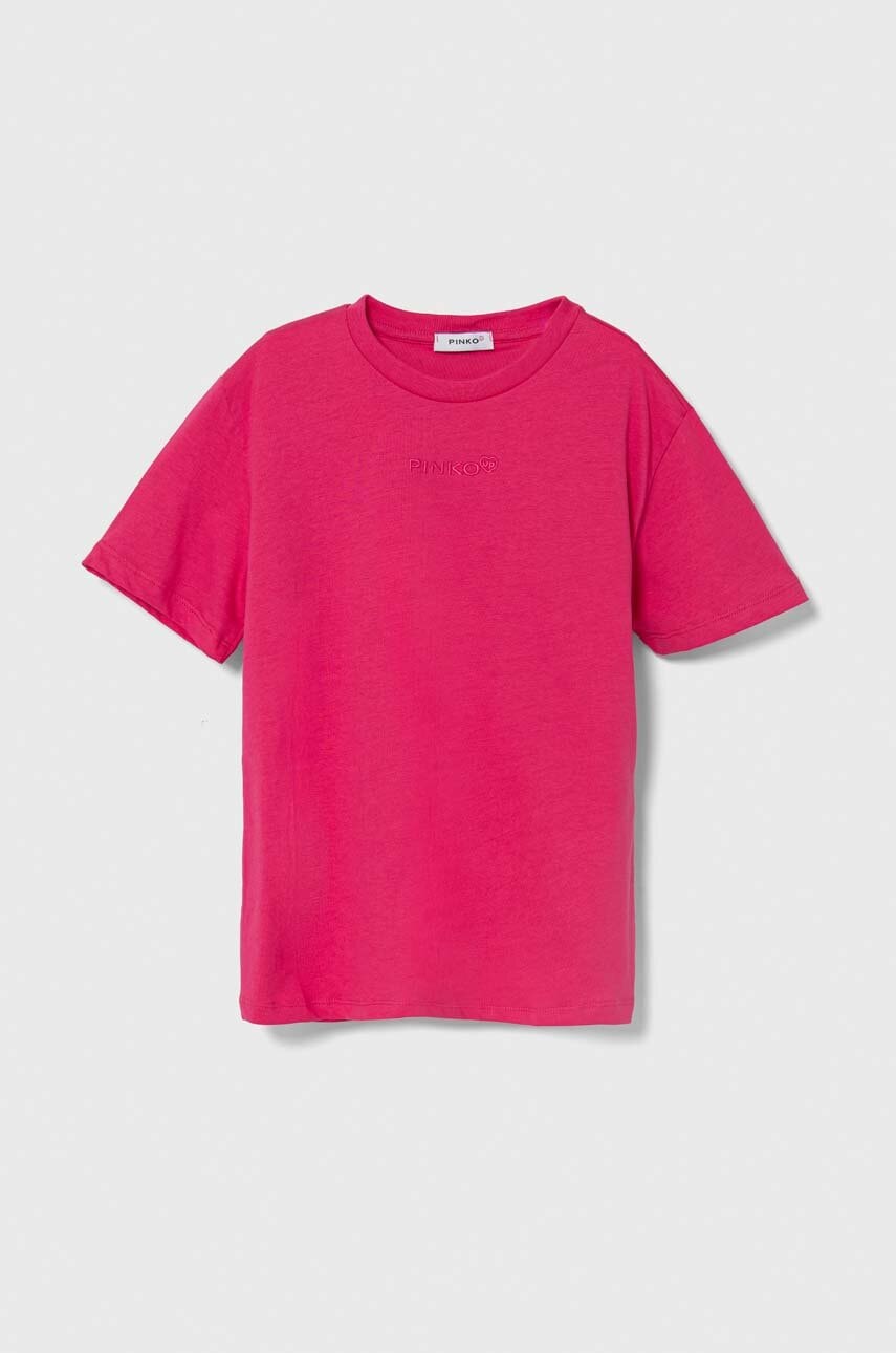 Хлопковая футболка Pinko Up цвет розовый Хлопковая футболка Pinko Up цвет розовый