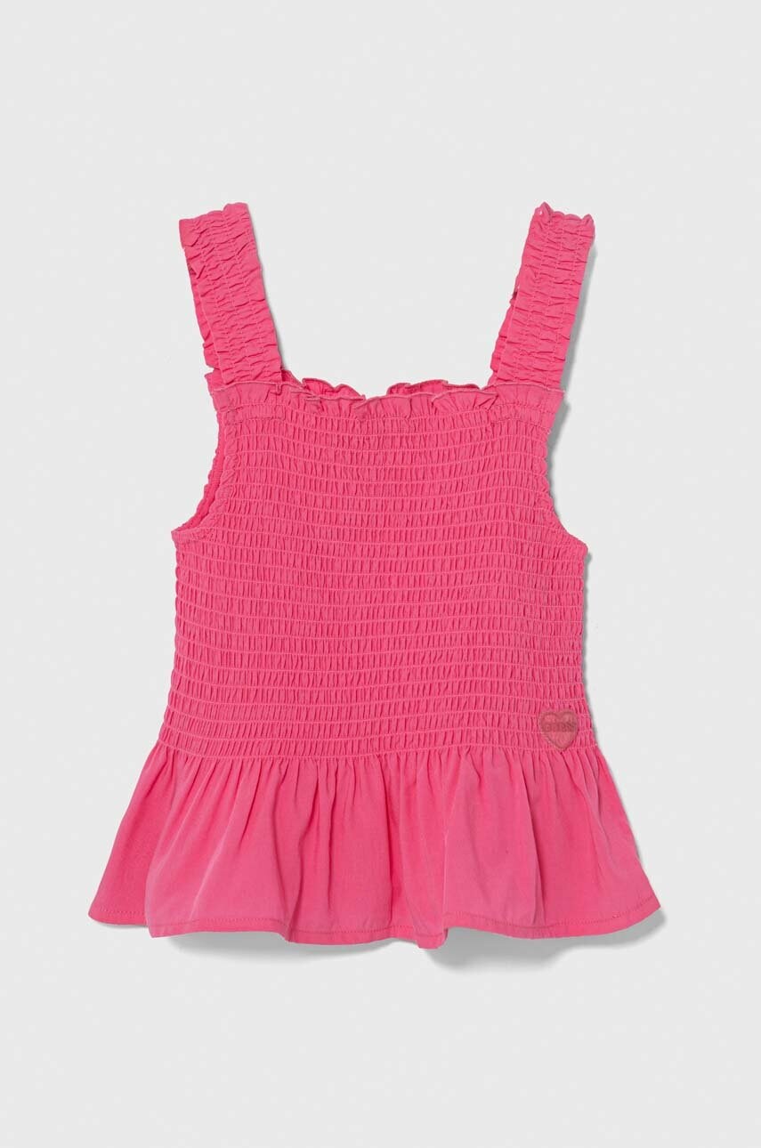 

Детски топ Guess в розово, Розов